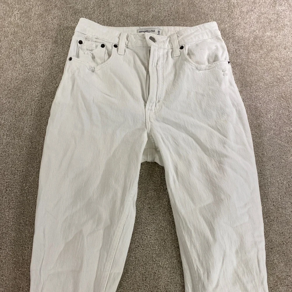 Abercrombie & Fitch Skinny Jeans Womens 26/2R Curve Love High Rise Distressed